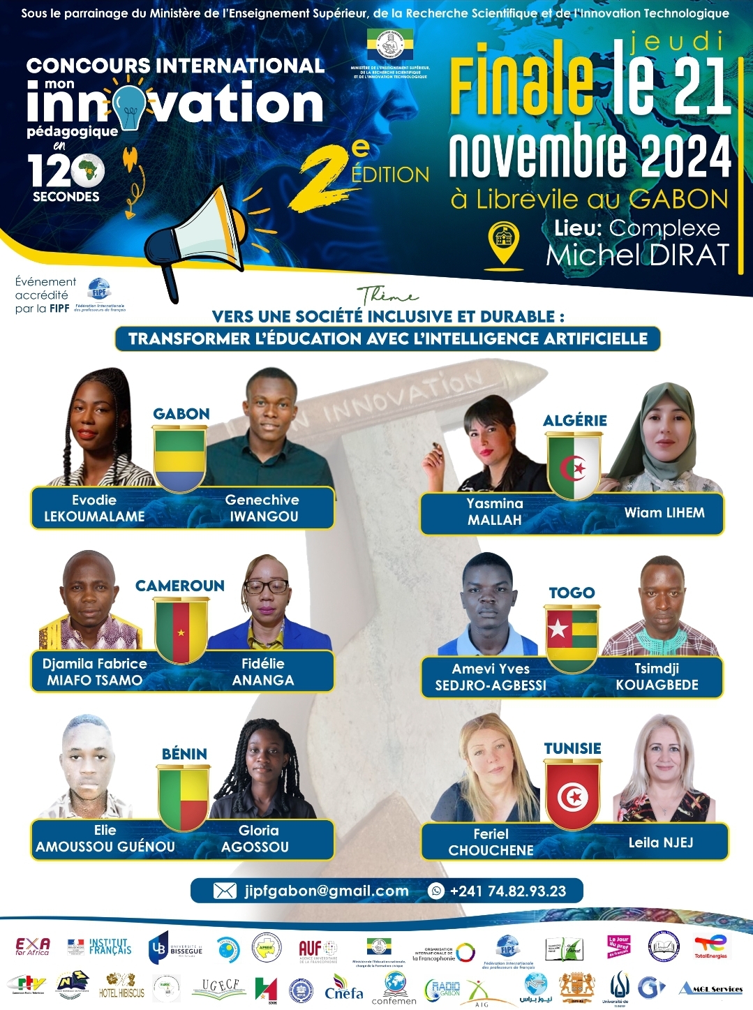 Concours international Mon innovation pédagogique en 120 secondes