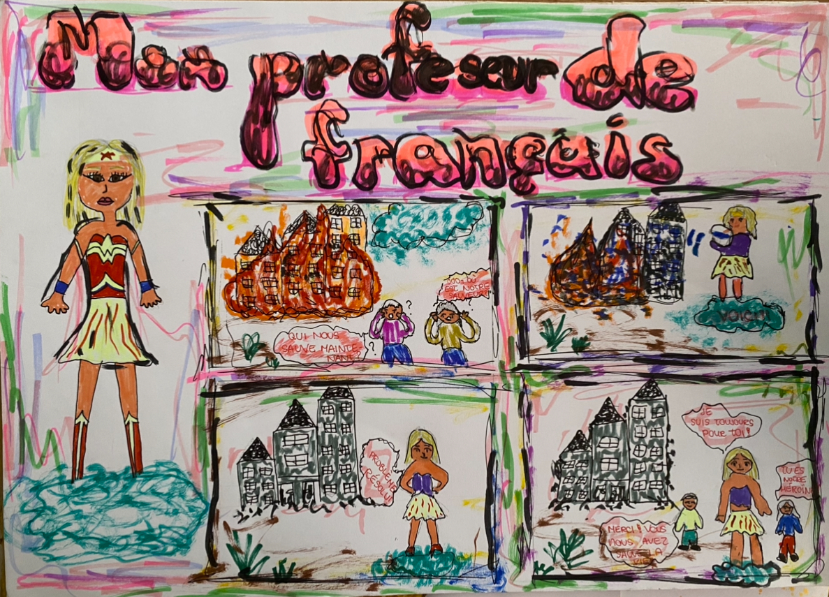 Le professeur de français, porteur de la flamme francophone dans la bande dessinée